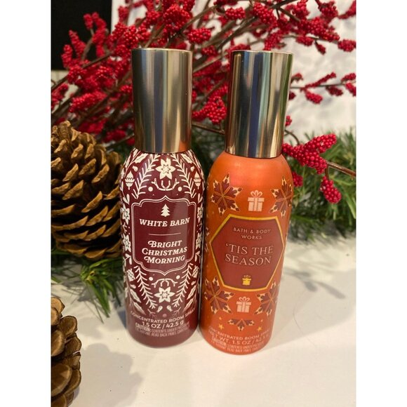 Bath & Body Works Christmas Holiday Winter Scented Room Sprays X 2 - Picture 1 of 5